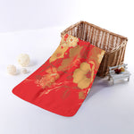 Vintage Chinese Flower Print Towel