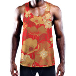 Vintage Chinese Flower Print Training Tank Top