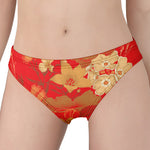Vintage Chinese Flower Print Women's Panties