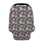 Vintage Christmas Decorations Print Baby Seat Cover