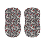 Vintage Christmas Decorations Print Bar Stool Covers