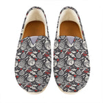 Vintage Christmas Decorations Print Casual Shoes