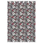 Vintage Christmas Decorations Print Curtain