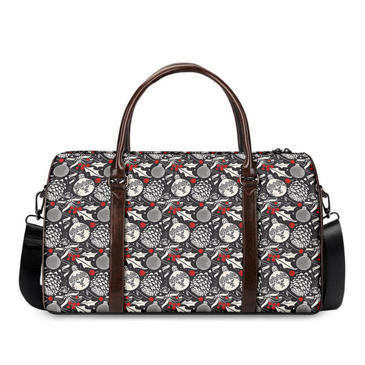 Vintage Christmas Decorations Print Duffle Bag