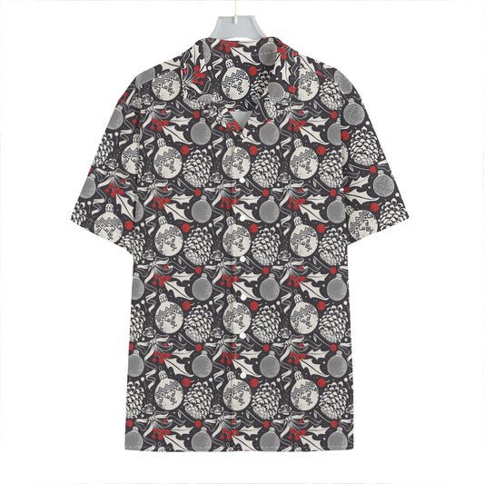 Vintage Christmas Decorations Print Hawaiian Shirt