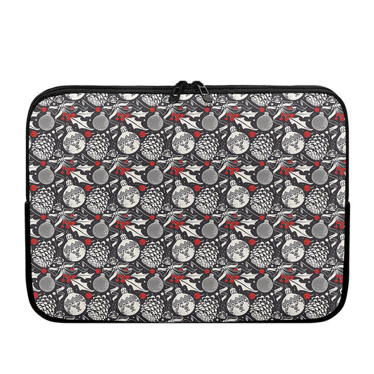 Vintage Christmas Decorations Print Laptop Sleeve