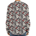 Vintage Christmas Decorations Print Long Sleeve Baseball Jersey