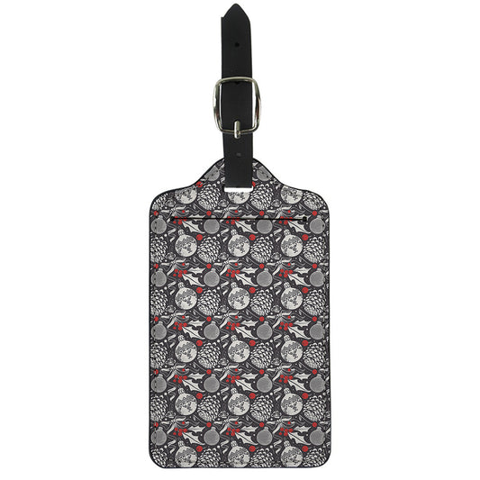 Vintage Christmas Decorations Print Luggage Tag
