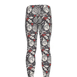 Vintage Christmas Decorations Print Men's leggings