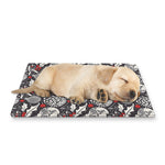 Vintage Christmas Decorations Print Pet Cooling Mat Cover