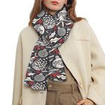 Vintage Christmas Decorations Print Scarf