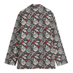 Vintage Christmas Decorations Print Women's Blazer