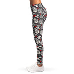 Vintage Christmas Decorations Print Women's Leggings