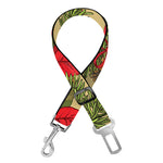 Vintage Christmas Poinsettia Print Dog Seat Belt