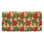 Vintage Christmas Poinsettia Print Towel
