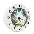 Vintage Coconut Tree Print Alarm Clock