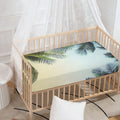 Vintage Coconut Tree Print Baby Crib Sheet