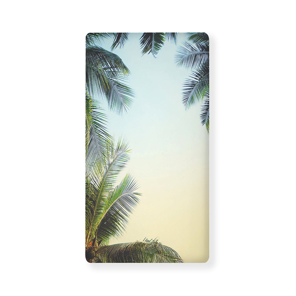 Vintage Coconut Tree Print Baby Crib Sheet