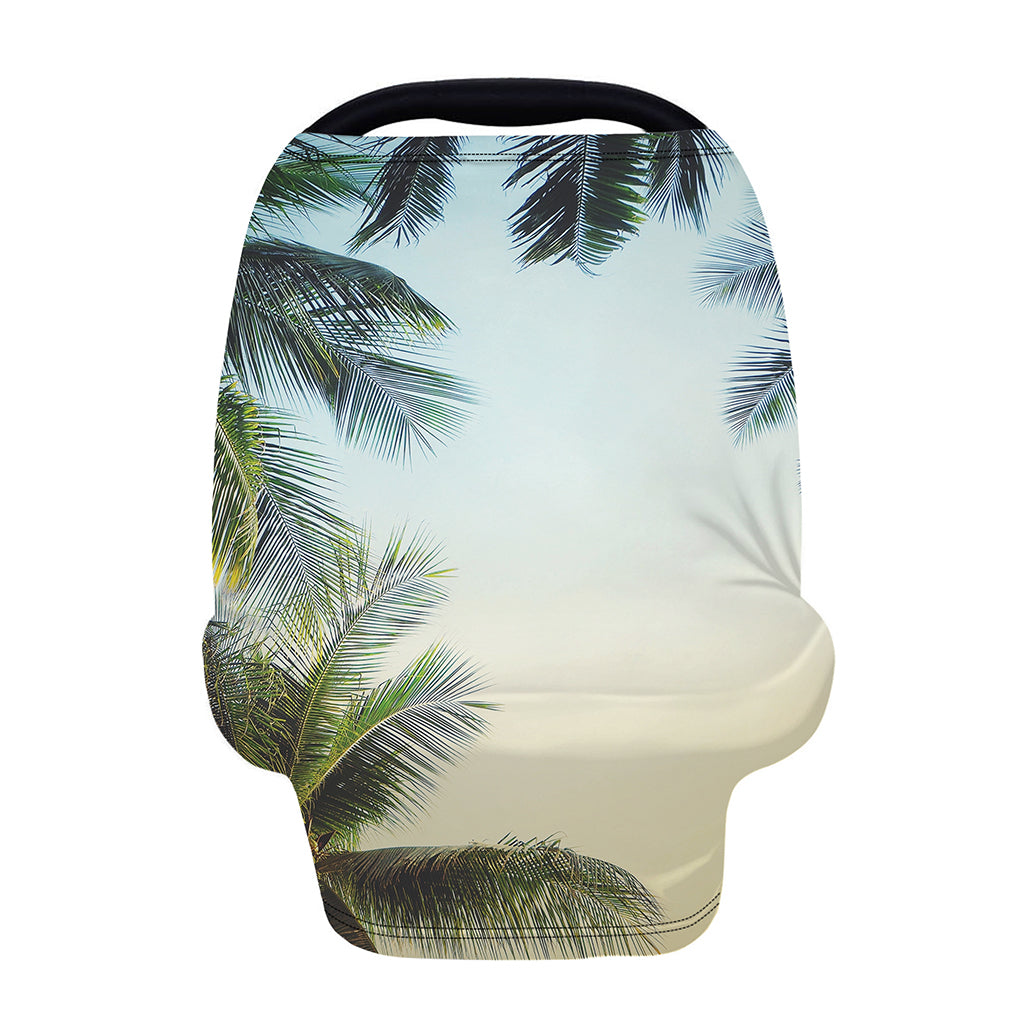 Vintage Coconut Tree Print Baby Seat Cover