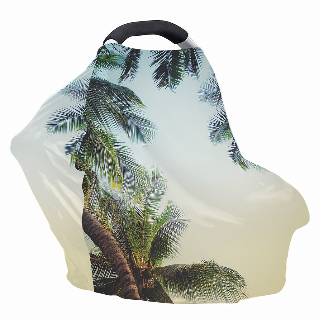 Vintage Coconut Tree Print Baby Seat Cover