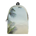 Vintage Coconut Tree Print School Backpack