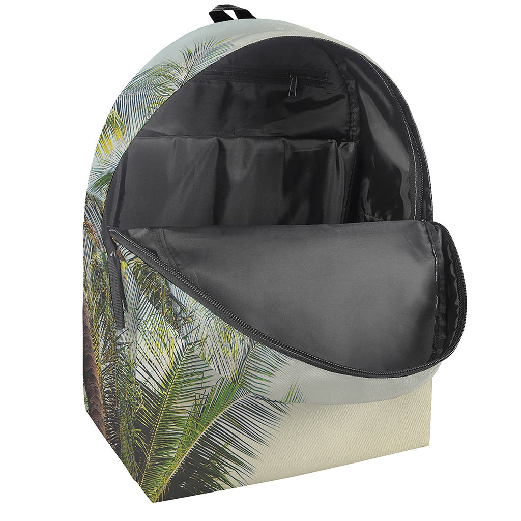 Vintage Coconut Tree Print Backpack
