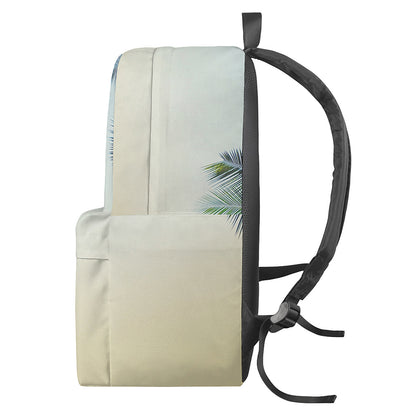 Vintage Coconut Tree Print Backpack