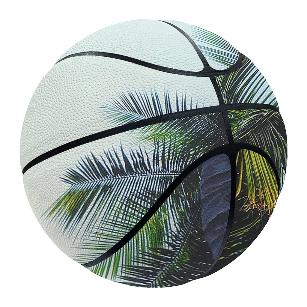 Vintage Coconut Tree Print Basketball