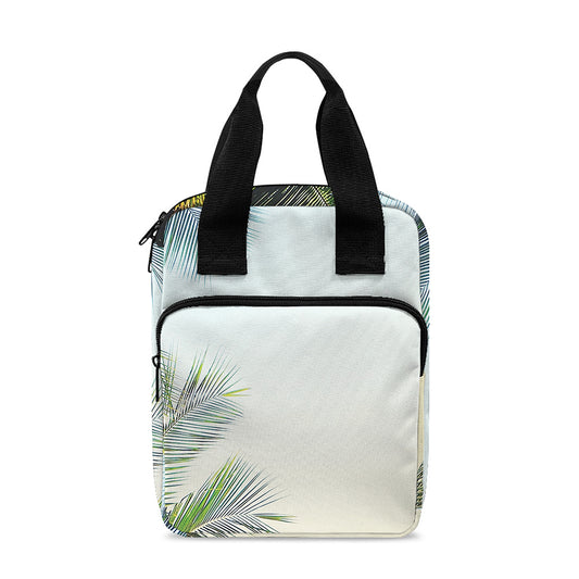 Vintage Coconut Tree Print Bible Tote Bag