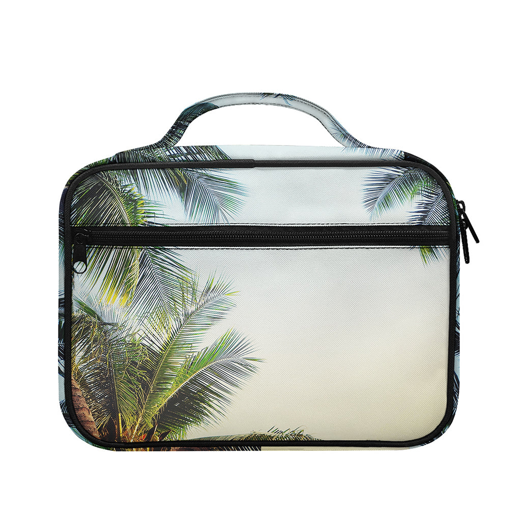 Vintage Coconut Tree Print Briefcase Bible Bag