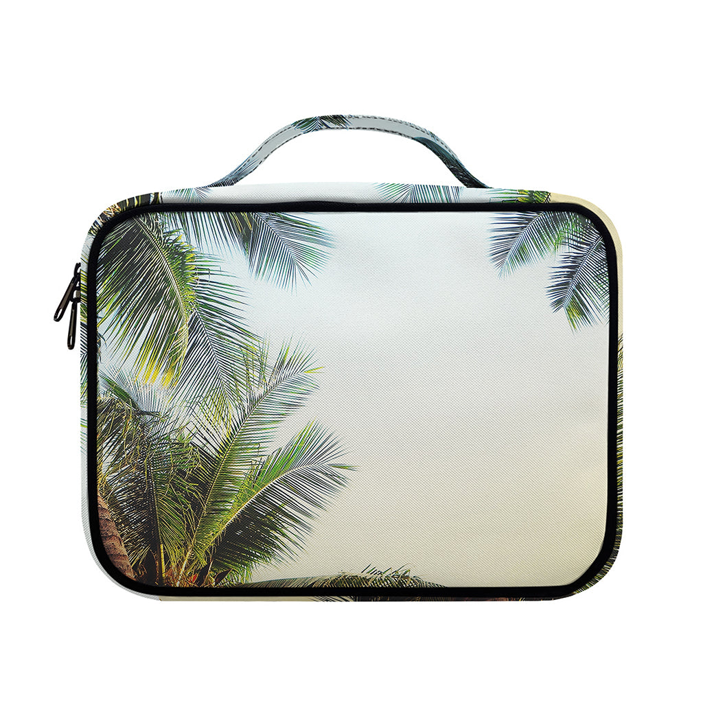 Vintage Coconut Tree Print Briefcase Bible Bag