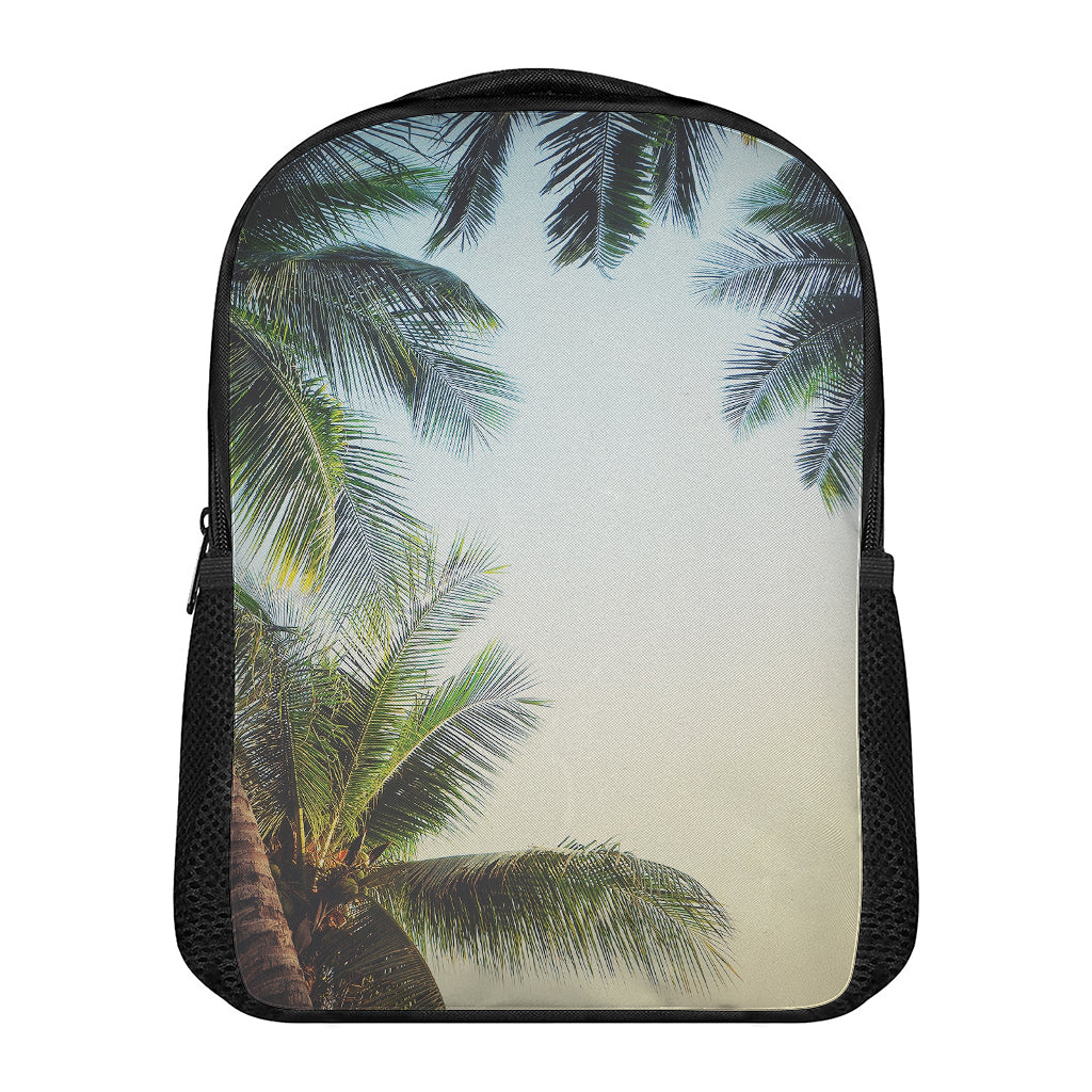 Vintage Coconut Tree Print Casual Backpack