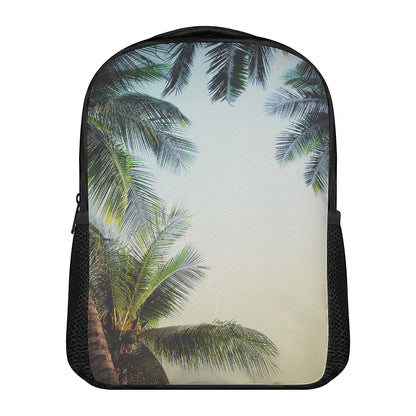 Vintage Coconut Tree Print Casual Backpack