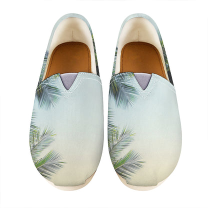 Vintage Coconut Tree Print Casual Shoes