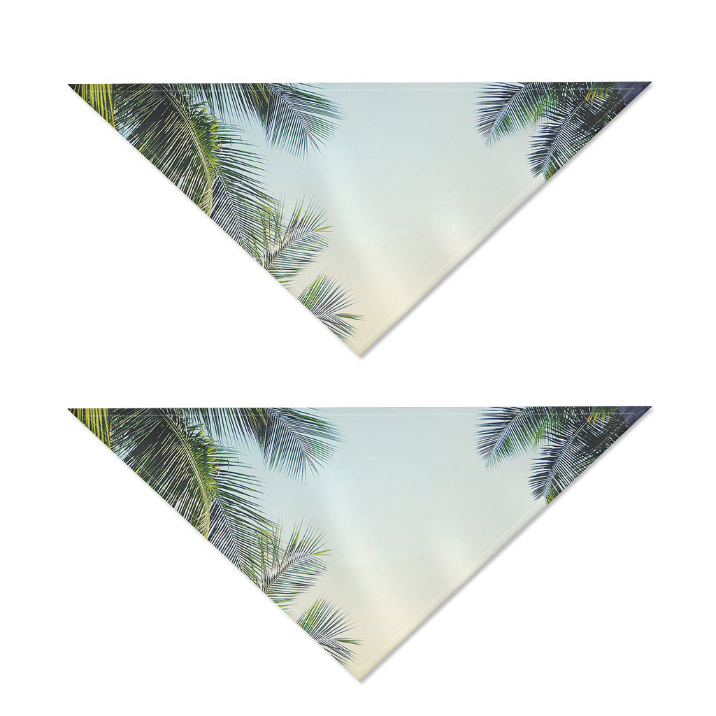 Vintage Coconut Tree Print Dog Bandana