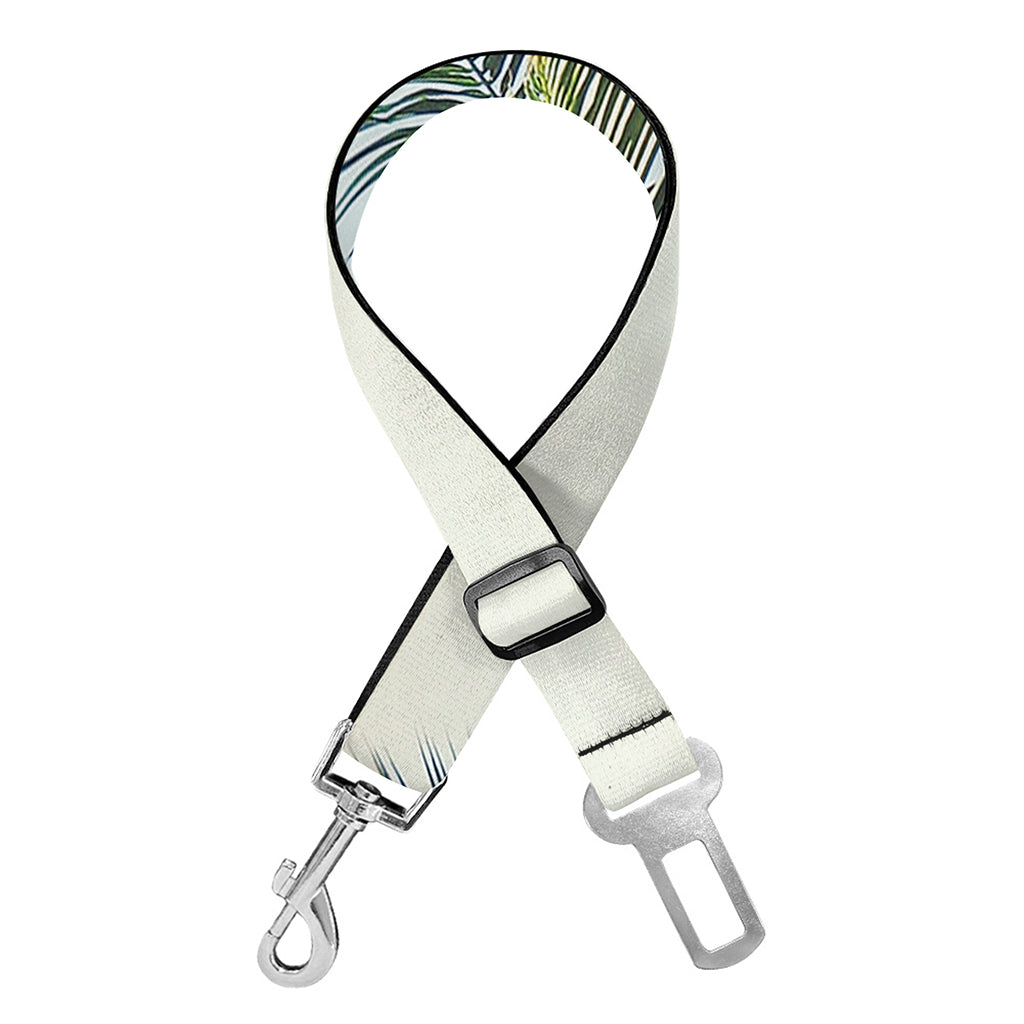 Vintage Coconut Tree Print Dog Seat Belt