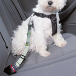 Vintage Coconut Tree Print Dog Seat Belt