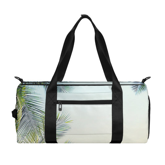 Vintage Coconut Tree Print Gym Bag