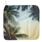 Vintage Coconut Tree Print Hand Towel