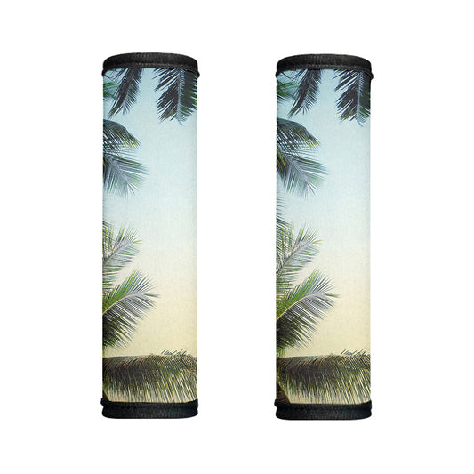 Vintage Coconut Tree Print Handle Covers