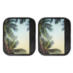 Vintage Coconut Tree Print Handle Covers
