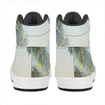 Vintage Coconut Tree Print High Top Leather Sneakers