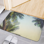 Vintage Coconut Tree Print Indoor Door Mat