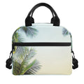 Vintage Coconut Tree Print Insulated Lunch Bag