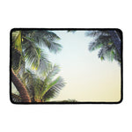 Vintage Coconut Tree Print Kitchen Mat