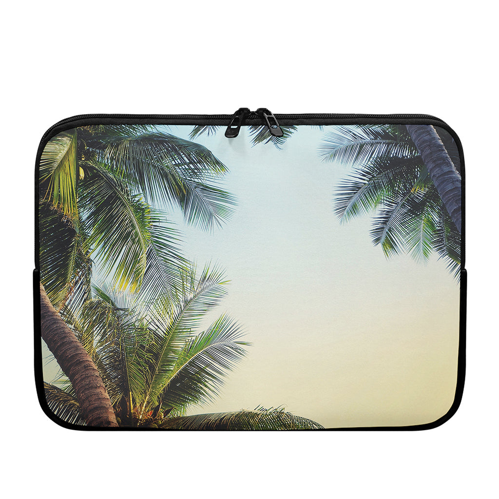 Vintage Coconut Tree Print Laptop Sleeve