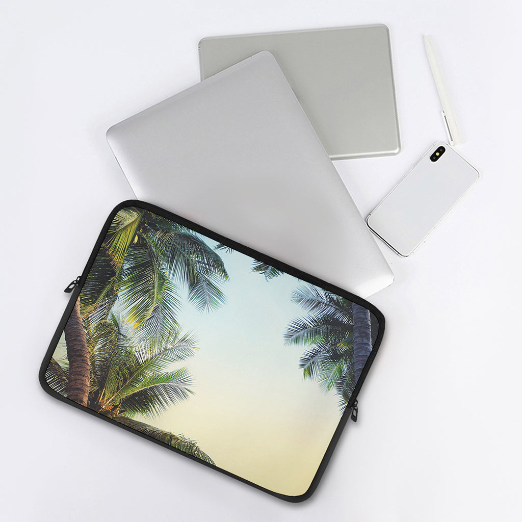 Vintage Coconut Tree Print Laptop Sleeve