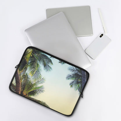 Vintage Coconut Tree Print Laptop Sleeve