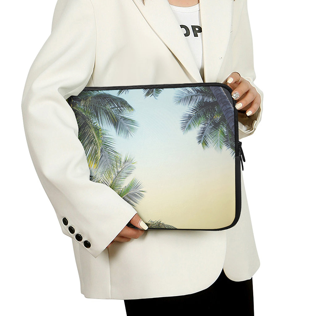 Vintage Coconut Tree Print Laptop Sleeve