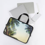 Vintage Coconut Tree Print Laptop Sleeve With Handle